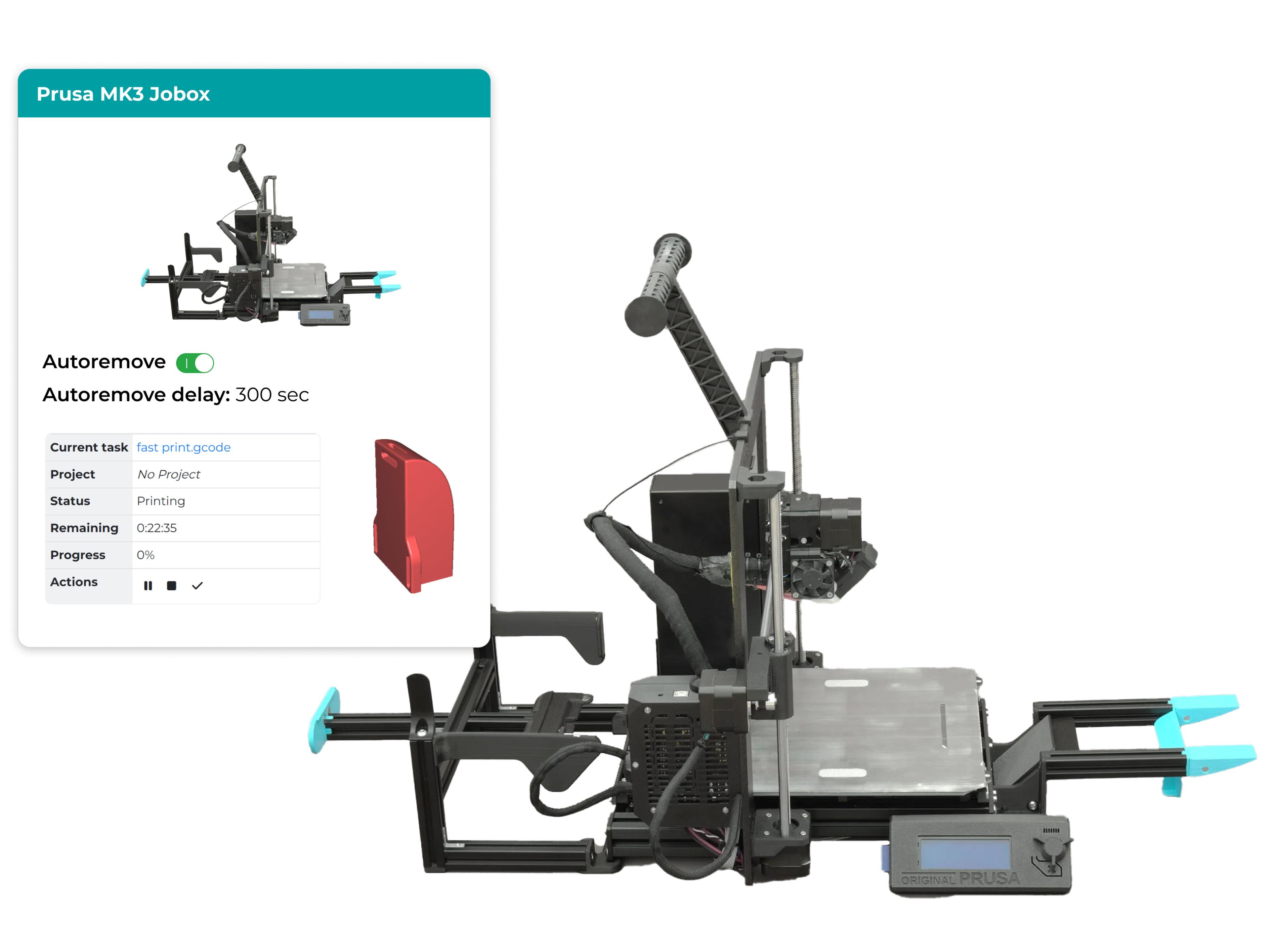 3D Printing production control 24h