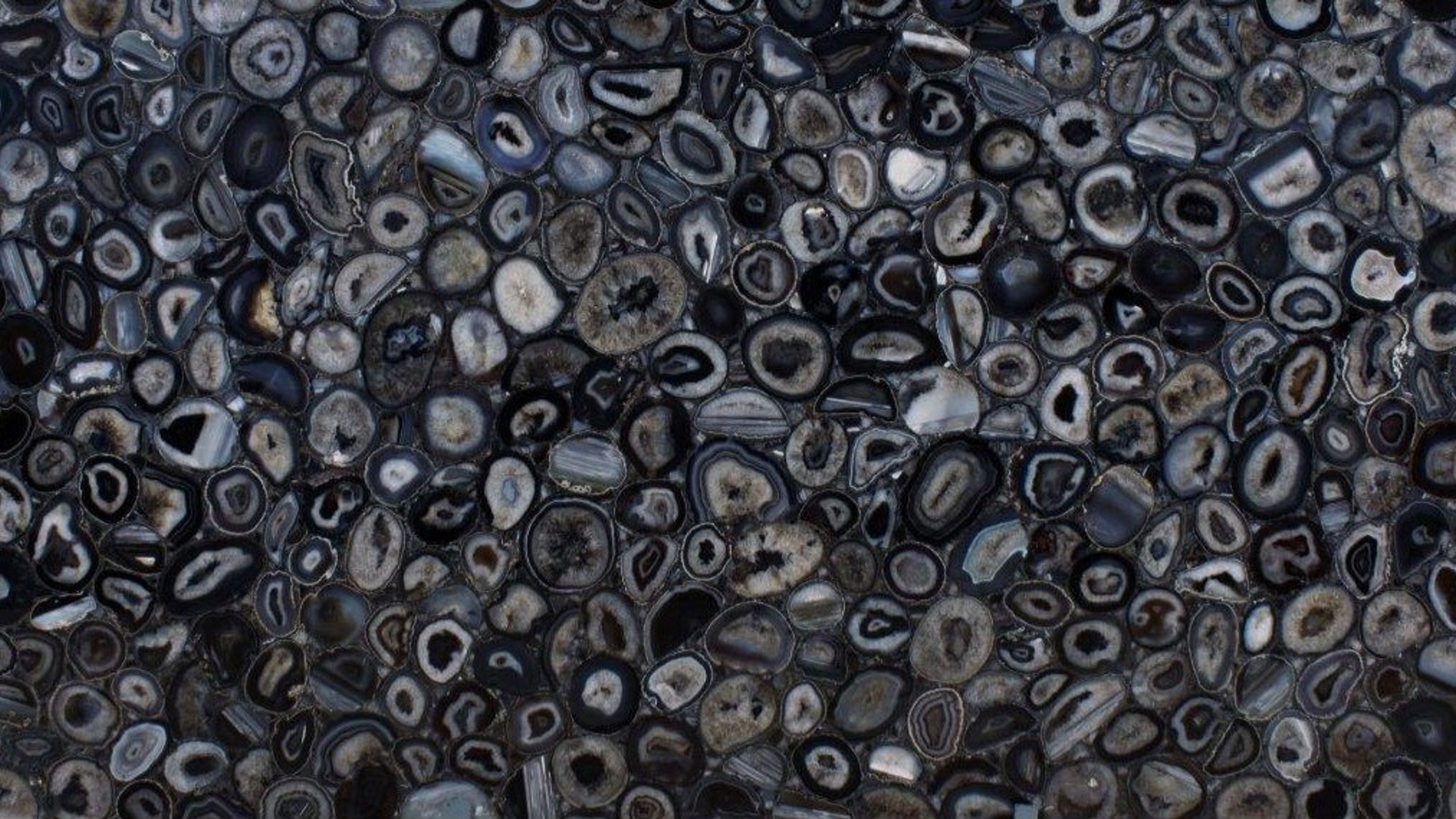 Black Agate — Semi Precious Stones slab