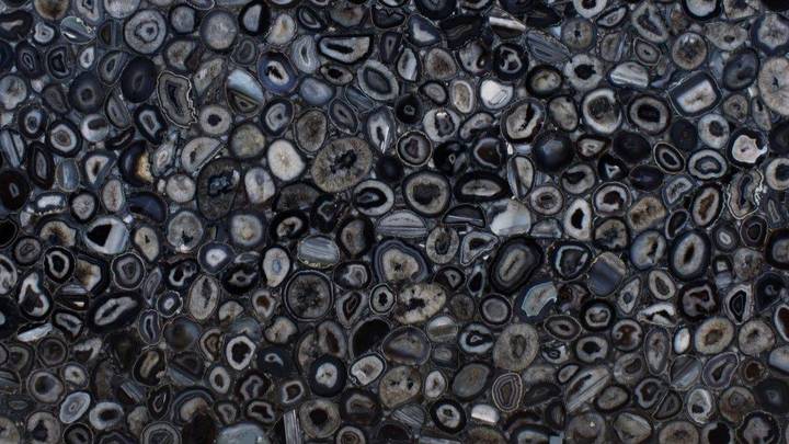 Black Agate — Semi Precious Stones slab