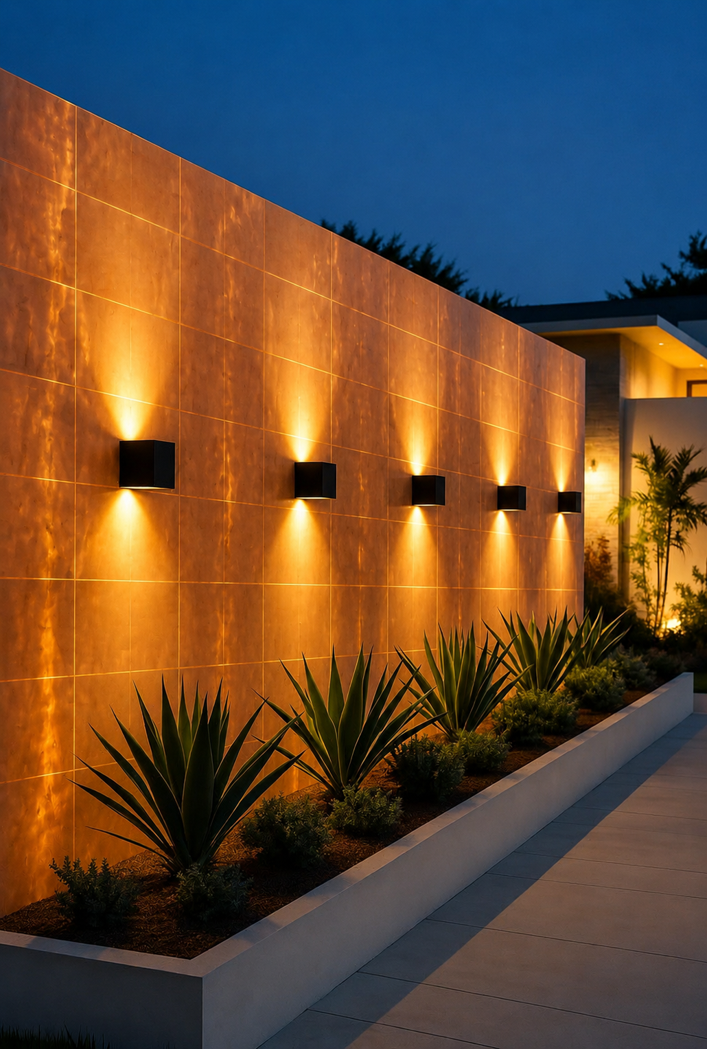 Outdoor facade cladding