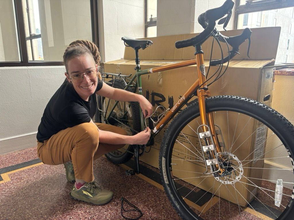 We're putting together the bikes!