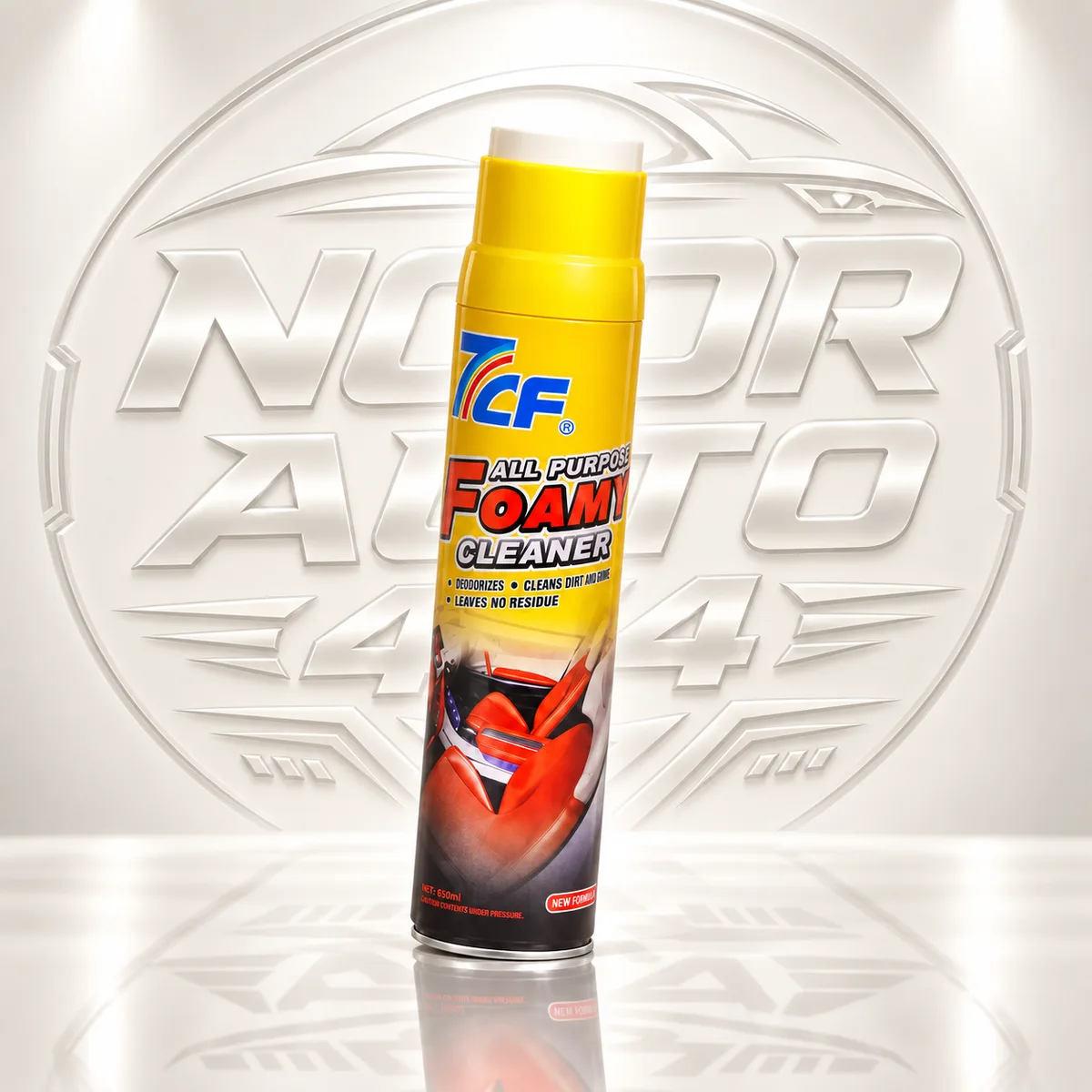 7CF All Purpose Foamy Cleaner can, angled view