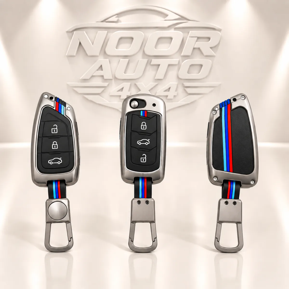 Premium car key cover set with keychain for the BYD Atto 3
