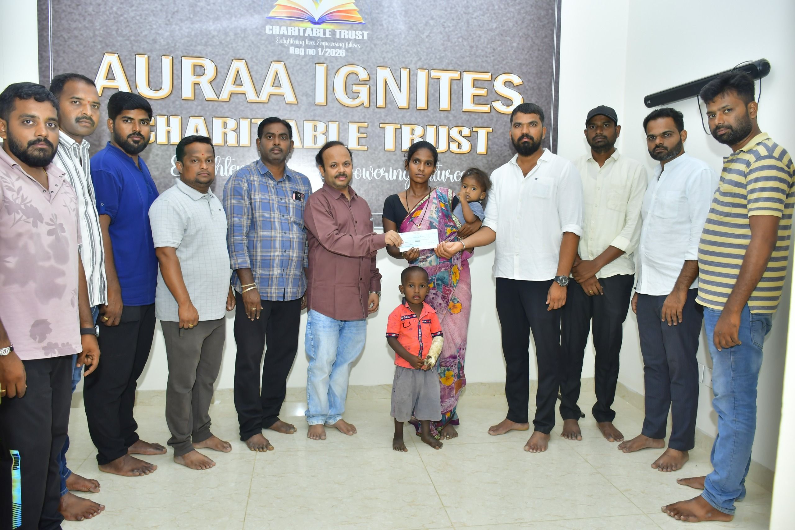 AURAA IGNITES CHARITABLE TRUST EXTENDS HELPING HAND TO ROAD ACCIDENT VICTIM
