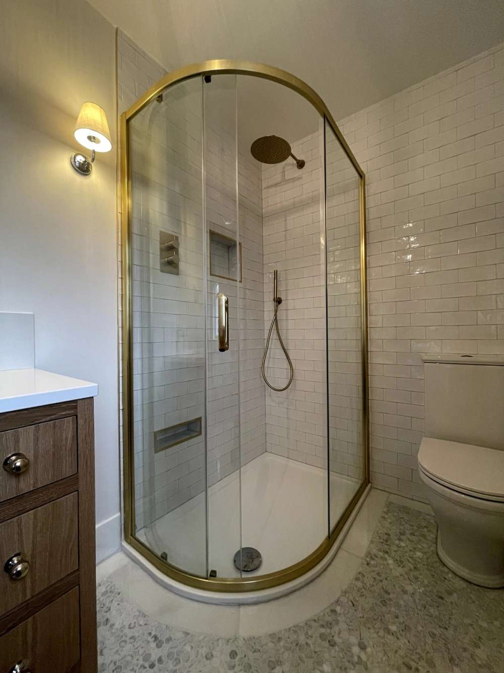 Flair Ili 1200 x 800 Offset Quad - Brushed Brass