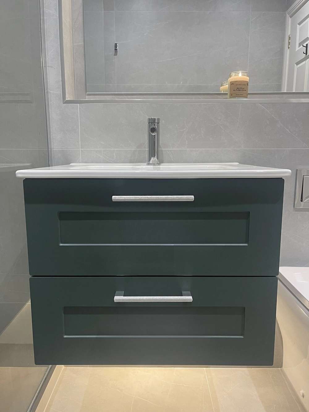 Phoenix Elite 60cm Ceramic Basin - Matt Highland Green