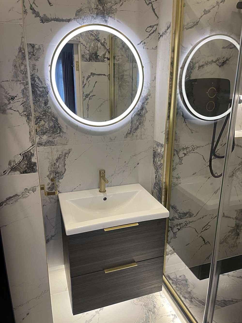 Utopia Qube Edge 60cm - Anthracite Strata 