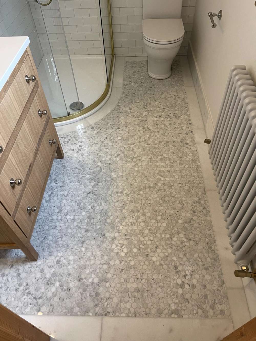 Carrara Blanco Marble Hexagon 