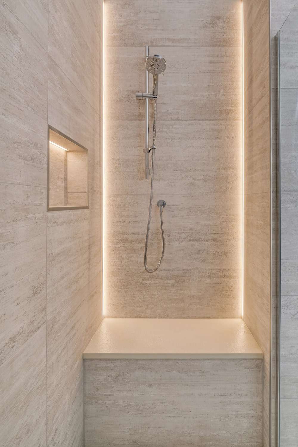 Lotus Cream Shower Seat