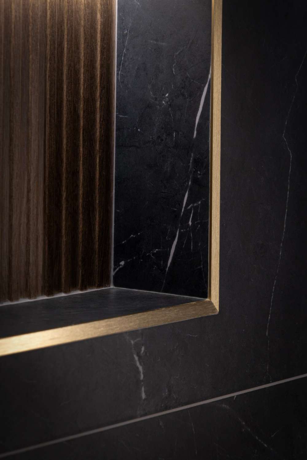 Brushed Brass Tile Trim