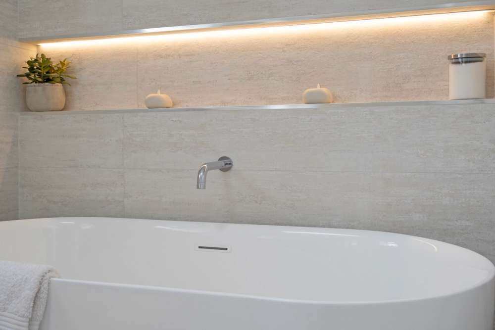 Alcove with LED Strip Light