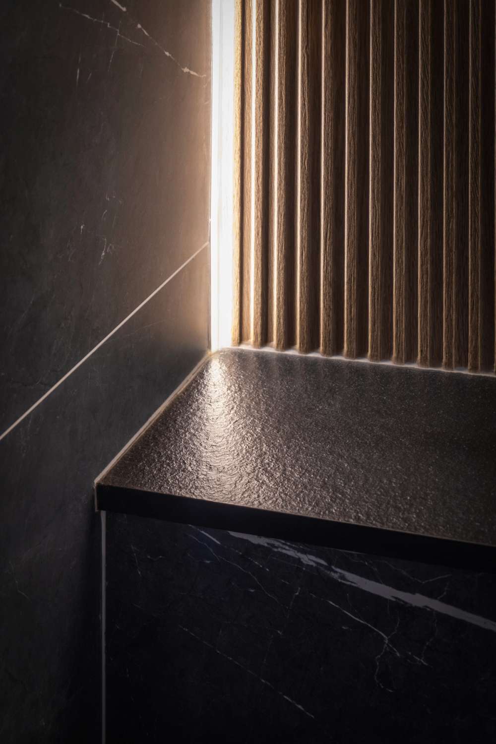 Onyx Black Shower Seat
