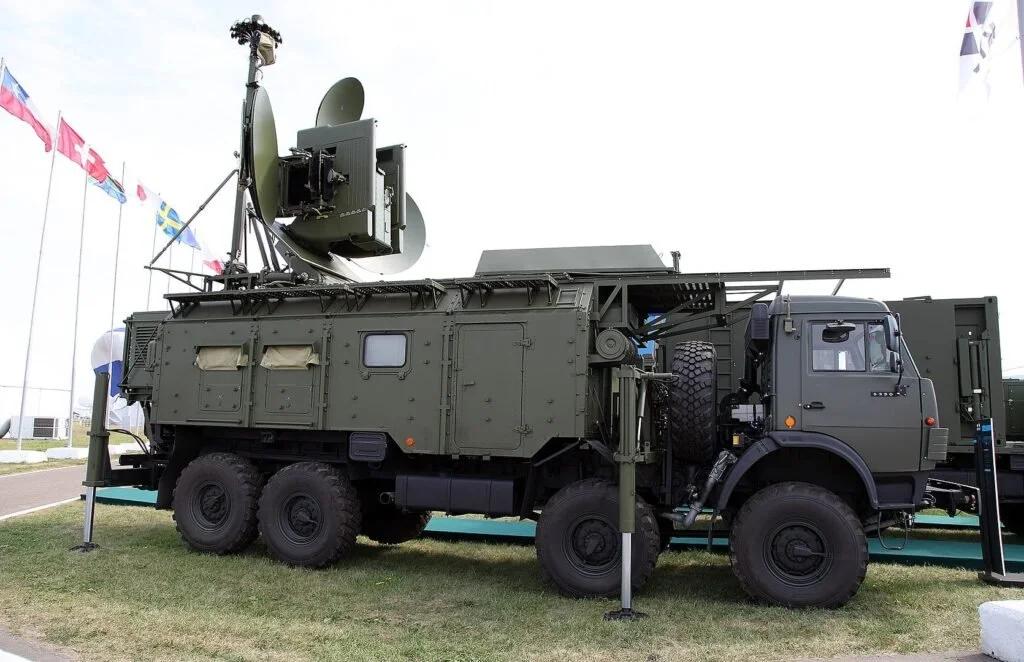 Russian Krasukha mobile electronic warfare system.