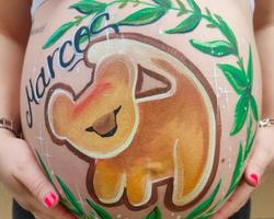 Rey leon bellypainting