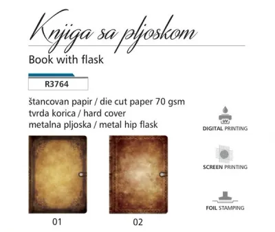 KNJIGA RETRO PLJOSKA - gift