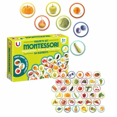 MONTESORI SET SA MAGNETIMA VOCE I POVRCE 36PCS