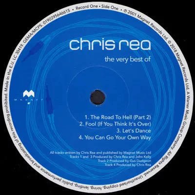 CHRIS REA THE VERY BEST OF 2LP