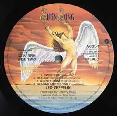 LED ZEPPELIN CODA REMASTERED ORIGINAL VINYL