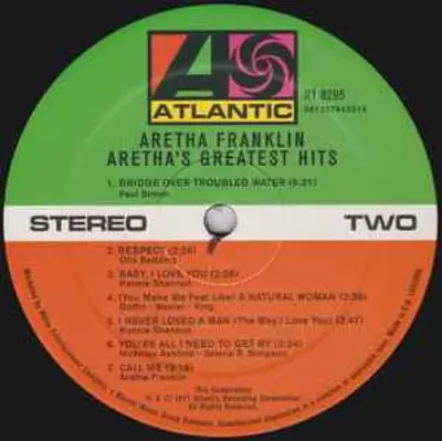 ARETHA FRANKLIN GREATEST HITS LP
