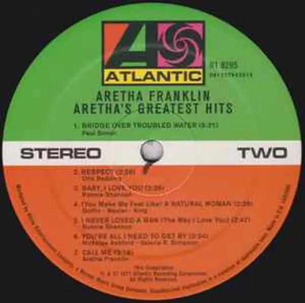 ARETHA FRANKLIN GREATEST HITS LP