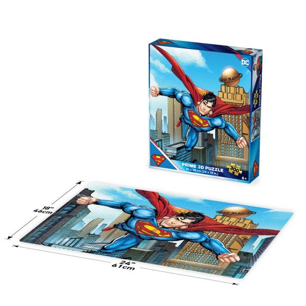 PUZZLE 3D 300 PCS DC COMICS SUPERMAN 61x46cm