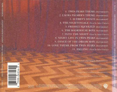 ANGELO BADALAMENTI MUSIC FROM TWIN PEAKS VINYL