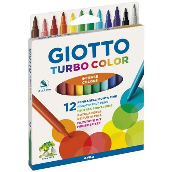 FLOMASTERI 1/12 GIOTTO TURBOCOLOR