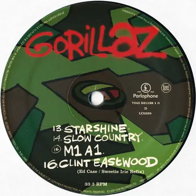 GORILLAZ GORILLAZ 2LP