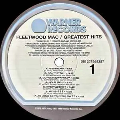 FLEETWOOD MAC GREATEST HITS LP