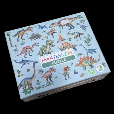 PUZZLE MONTESSORI DINOSAURUS 200 PCS