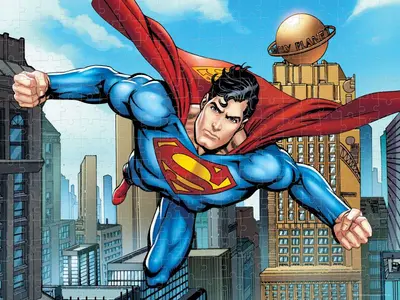 PUZZLE 3D 300 PCS DC COMICS SUPERMAN 61x46cm