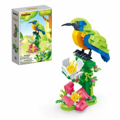 KOCKE OGANGE BELLIED LEAFBIRD AND PEACOCK 247pcs