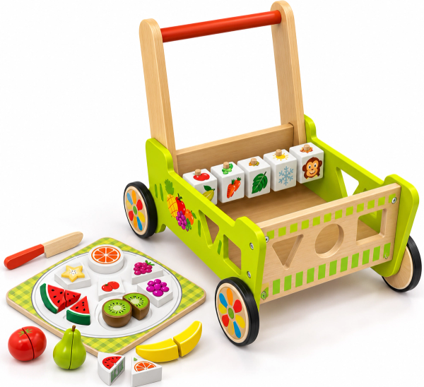 WOODEN BABY PUSH WALKER