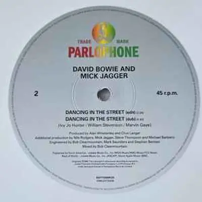 DAVID BOWIE & MICK JAGGER DANCING IN THE STREET E.P. VINYL