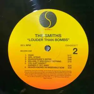 THE SMITHS LOUDER THAN BOMBS 2LP