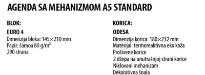 ROKOVNIK AGENDA A5 STANDARD GREEN