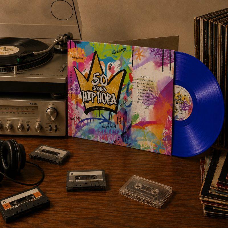 RAZNI IZVOĐAČI 50 GODINA HIP HOPA TRANS BLUE VINYL