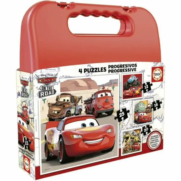 PUZZLE 4U1 MALETA PROGR.CARS