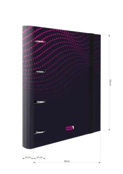 FASCIKLA 4 PRSTENA A4 PINK MAX
