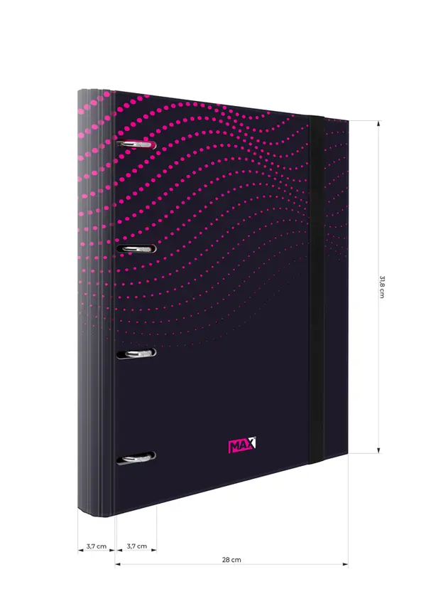 FASCIKLA 4 PRSTENA A4 PINK MAX