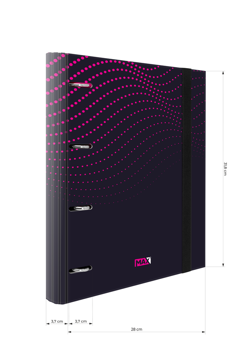 FASCIKLA 4 PRSTENA A4 PINK MAX