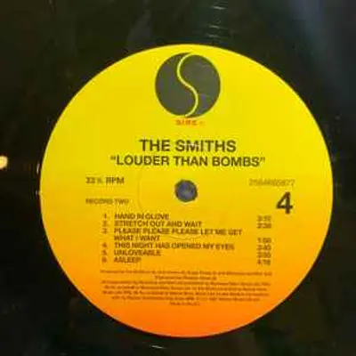THE SMITHS LOUDER THAN BOMBS 2LP