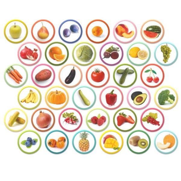 MONTESORI SET SA MAGNETIMA VOCE I POVRCE 36PCS