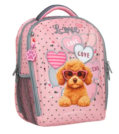 BELMIL - ANATOMSKI RANAC 338-82 PINK HEART PUPPY