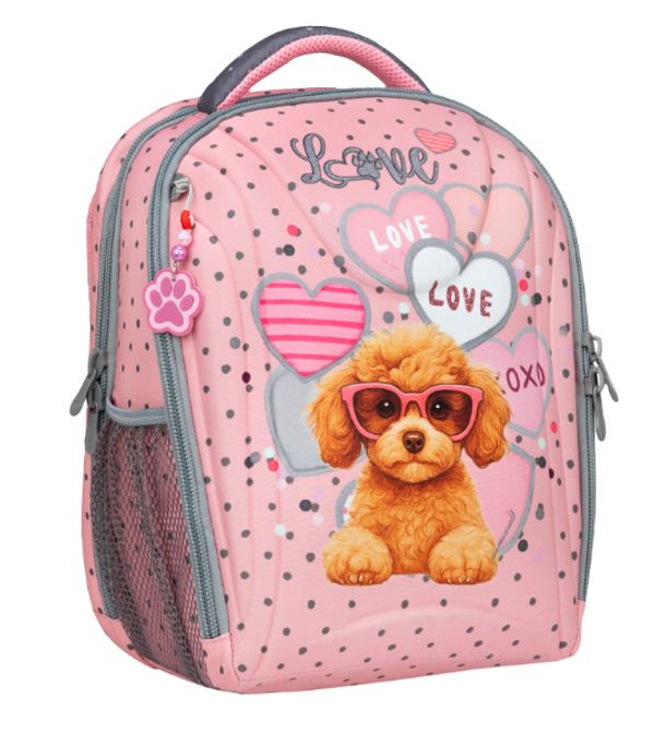 BELMIL - ANATOMSKI RANAC 338-82 PINK HEART PUPPY