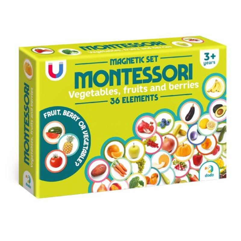 MONTESORI SET SA MAGNETIMA VOCE I POVRCE 36PCS