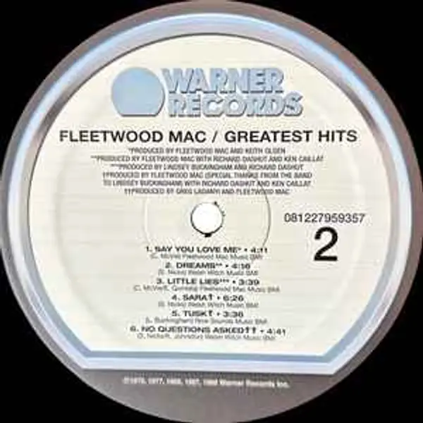FLEETWOOD MAC GREATEST HITS LP