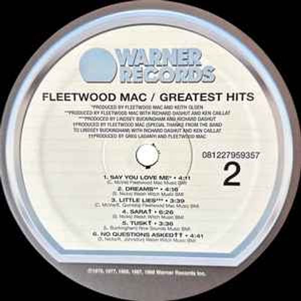FLEETWOOD MAC GREATEST HITS LP