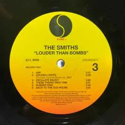 THE SMITHS LOUDER THAN BOMBS 2LP