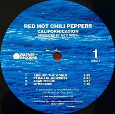 RED HOT CHILI PEPPERS CALIFORNICATION 2LP